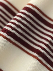 4色展開 ヴィンテージ ストライプ ライセル ニットTシャツ