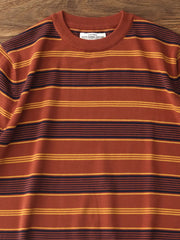 4色展開 ヴィンテージ ストライプ ライセル ニットTシャツ