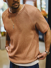 ヴィンテージオレンジニットTシャツ