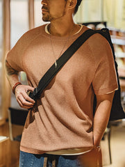 ヴィンテージオレンジニットTシャツ