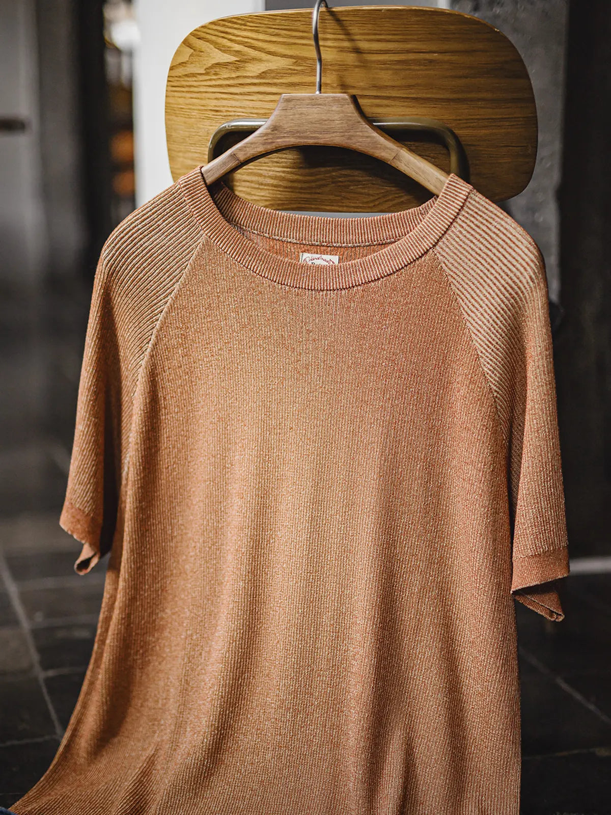 ヴィンテージオレンジニットTシャツ正面全体