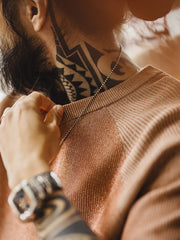 ヴィンテージオレンジニットTシャツ