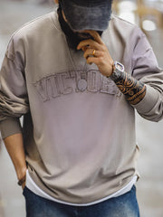 ヴィンテージレターアップリケ グラデーションウォッシュ スウェット