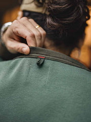 ワッフルチェック ポケットロングTシャツ