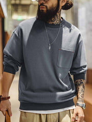 ワッフルチェック ポケットロングTシャツ