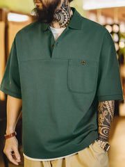 オールドスクール グリーンポロシャツ