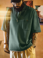 オールドスクール グリーンポロシャツ