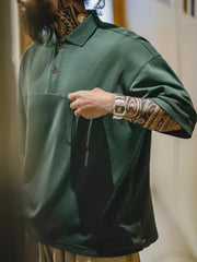 オールドスクール グリーンポロシャツ