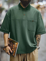 オールドスクール グリーンポロシャツ