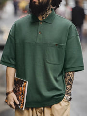 オールドスクール グリーンポロシャツ