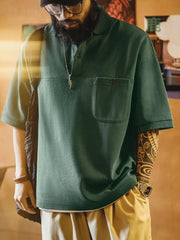 オールドスクール グリーンポロシャツ