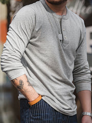 アメリカンヴィンテージ ヘンリーネックTシャツ