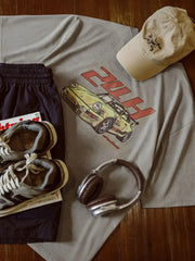 24HレースプリントウォッシュドTシャツ