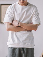 5色展開 クルーネック 半袖Tシャツ