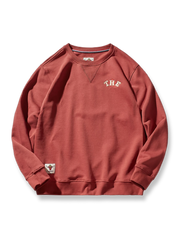 ヘビーウェイト無地クルーネックニットスウェット