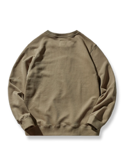 ヘビーウェイト無地クルーネックニットスウェット