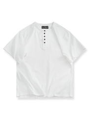 レトロボタンカラー 半袖Tシャツ