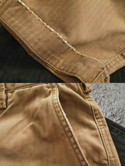 破れパッチワークカーゴパンツ