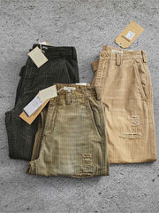 破れパッチワークカーゴパンツ