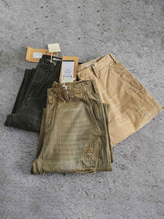 破れパッチワークカーゴパンツ