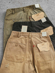 破れパッチワークカーゴパンツ