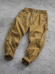 パッチワーク アンクルバンド カーゴパンツ