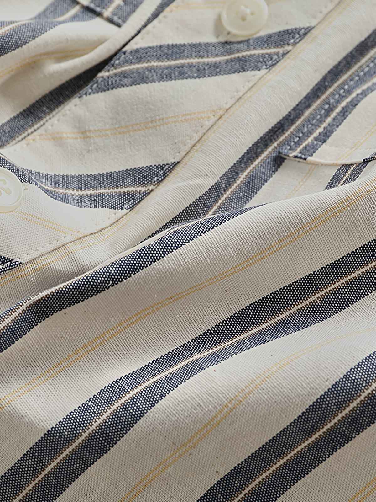 パッチワークカラーのポケットとワークスタイルのポケットのディテール展示