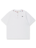 フラワーバッドネックレスTシャツ
