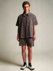 ドット加工コーデュロイシャツ