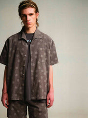 ドット加工コーデュロイシャツ