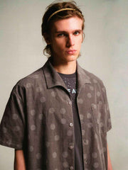 ドット加工コーデュロイシャツ