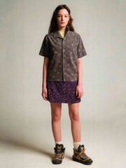 ドット加工コーデュロイシャツ