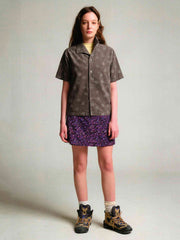 レトロプリント速乾アウトドアスカートパンツ