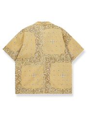 バンダナパッチワークシャツの正面画像