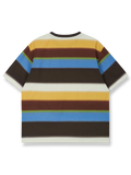 レトロボーダー速乾半袖Tシャツ