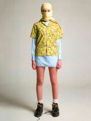 視覚錯覚プリント速乾アウトドアシャツ