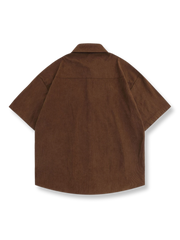 ローズ刺繍入り半袖シャツ