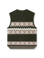 シェットランドウール フェアアイルセーター ベスト