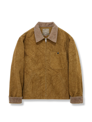 ショート丈 コーデュロイ襟 2色入り ワークジャケット