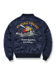 アメリカ空軍戦闘飛行隊 刺繍入り MA-1 ジャケット