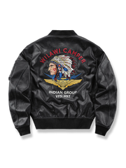 「INDIAN GROUP」アメカジ刺繍フライトジャケット