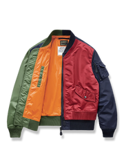 フェイクレイヤード フライトジャケット