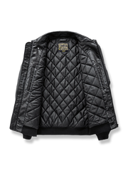 機能性 レザーフライトジャケット