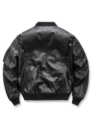 MA-1 中綿レザージャケット「uss william stanley」