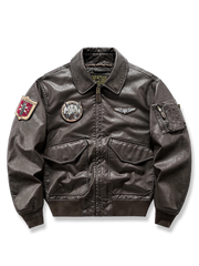 MA-1レザーフライトジャケット「biker」