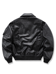 MA-1レザーフライトジャケット「biker」