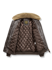 ターンダウンカラー レザージャケット