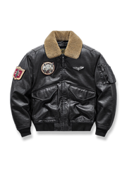 ターンダウンカラー レザージャケット