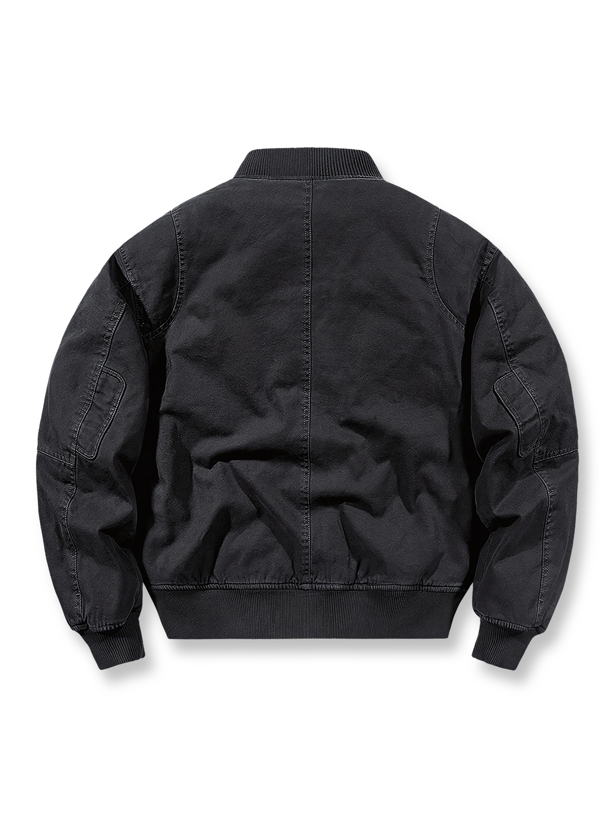 製品画像
「厚手 防風 フライトジャケットの全体像。クラシックなBomber Jacketデザインにダブルジッパー仕様と防寒性を備えたスタイリッシュな冬のアウター」
詳細画像
「フライトジャケットのダブルジッパーとスナップボタン付き防犯ポケットのディテールクローズアップ。実用性とデザイン性を融合したディテール」