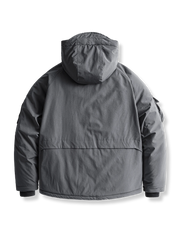 高機能 マルチポケット フード付き中綿ジャケット